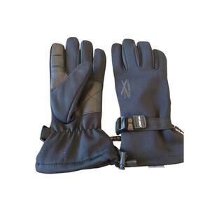 Seirus plain black winter gloves, size xl*